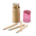Spalvoti pieštukai su drožtuku „Lambut“