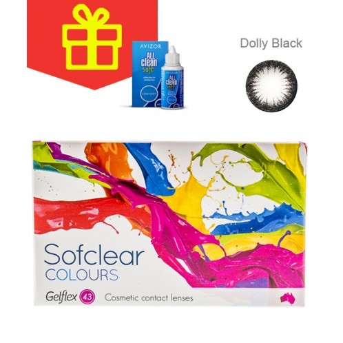 Sofclear Colours Dolly Black Sofclear Colours Dolly Black