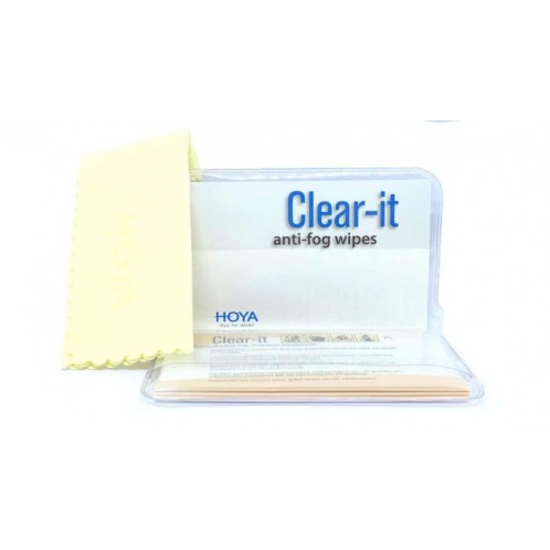 Salvetīte “Hoya Clear-it-anti-fog" pasargās no aizrasošanas Salvetīte “Hoya Clear-it-anti-fog" pasargās no aizrasošanas